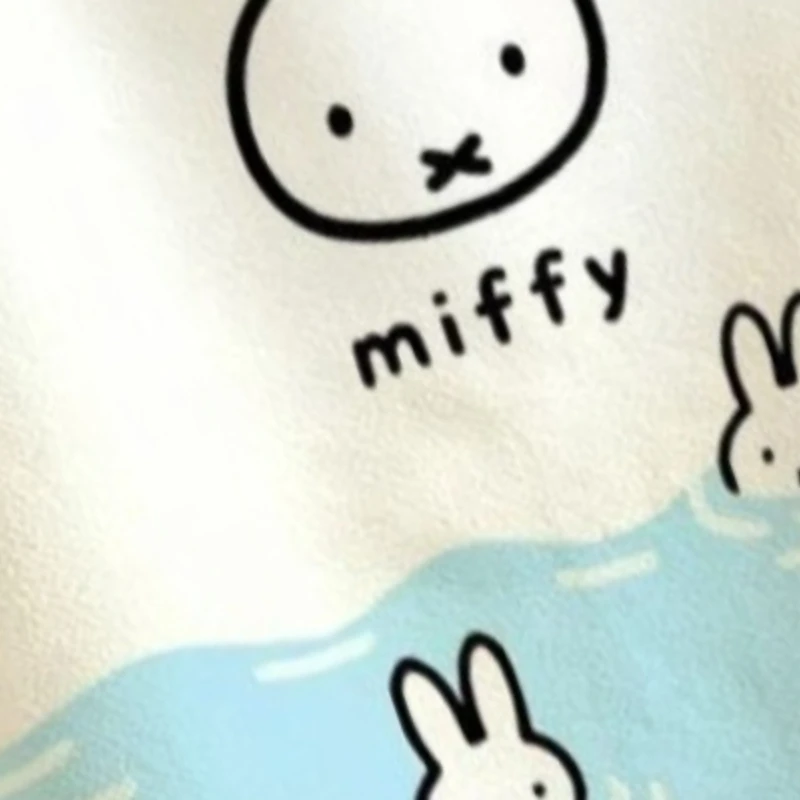 Cartoon Kawaii New Style Simple Thicken Kitchen Adult Student Breathable Apron Cook Antifouling Dirt Tolerance Good Looks Miffy