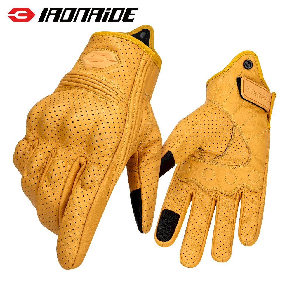 

Summer Motorcycle Gloves Wear-resistant And Scratch Resistant Sports Gloves Touch Screen Breathable Full Finger Riding Gloves