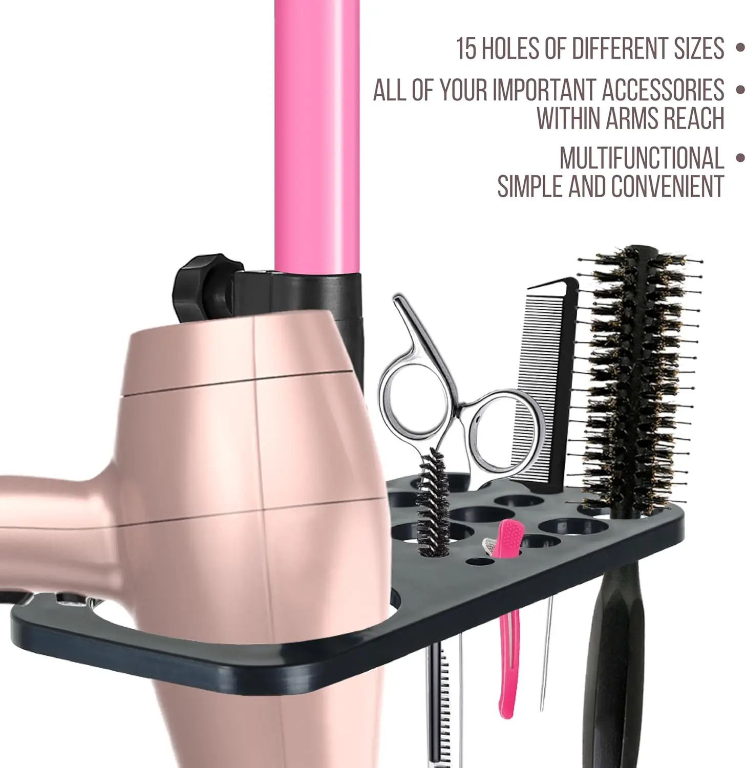 Hair Extension Tray with Wig Stand Tripod Holder