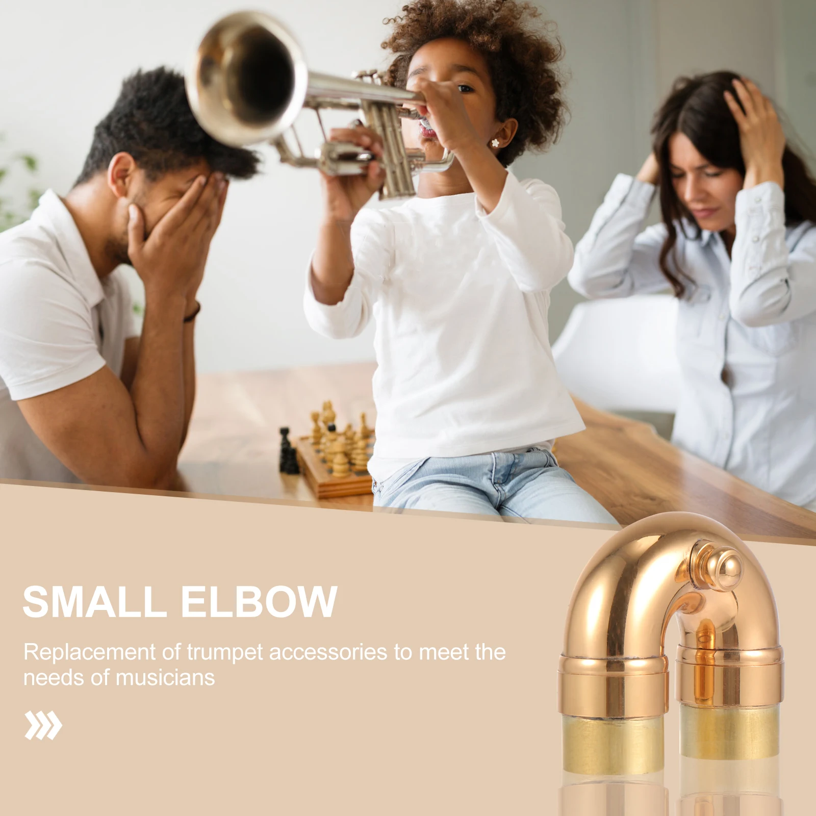 

1pc Trumpet Bend Neck Brass Small Elbow for Trumpet Instrument Part Durable Accessories Professional Easy Adjust Big Neck