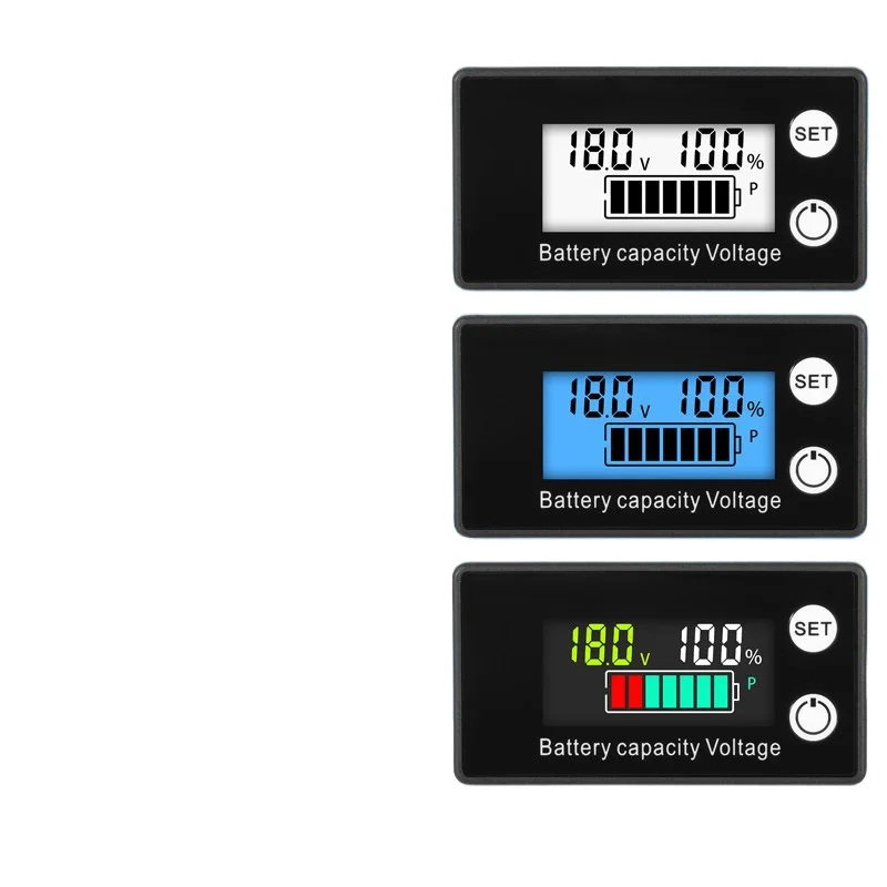 Voltmeter battery car power detection digital display lithium lead-acid battery capacity display