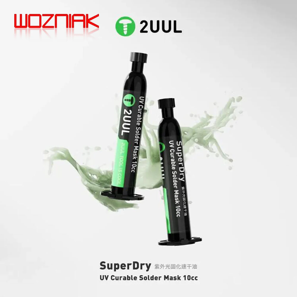 2UUL SC55 SuperDry UV Curable Solder Mask 10CC For Mobile Phone Repair Jumping Wire Quick Dry Curing Welding Paste Flux Oil