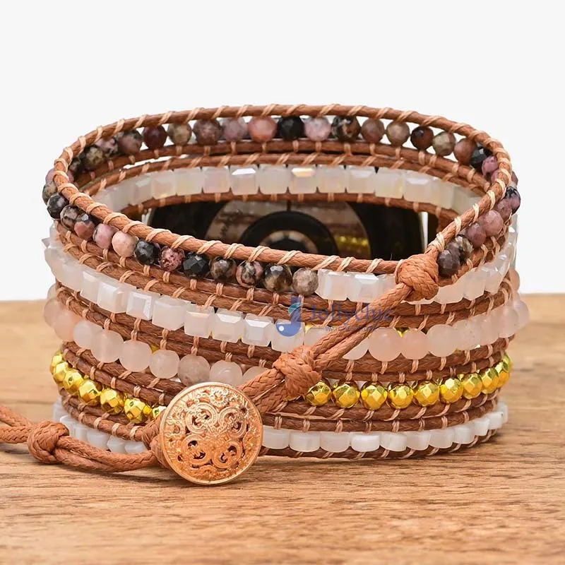 Bohemia Jewelry Band for Samsung Galaxy Watch Gear S3 Active 40mm 44mm Handmade Natural Braided Strap 20/22mm Universal Bracelet