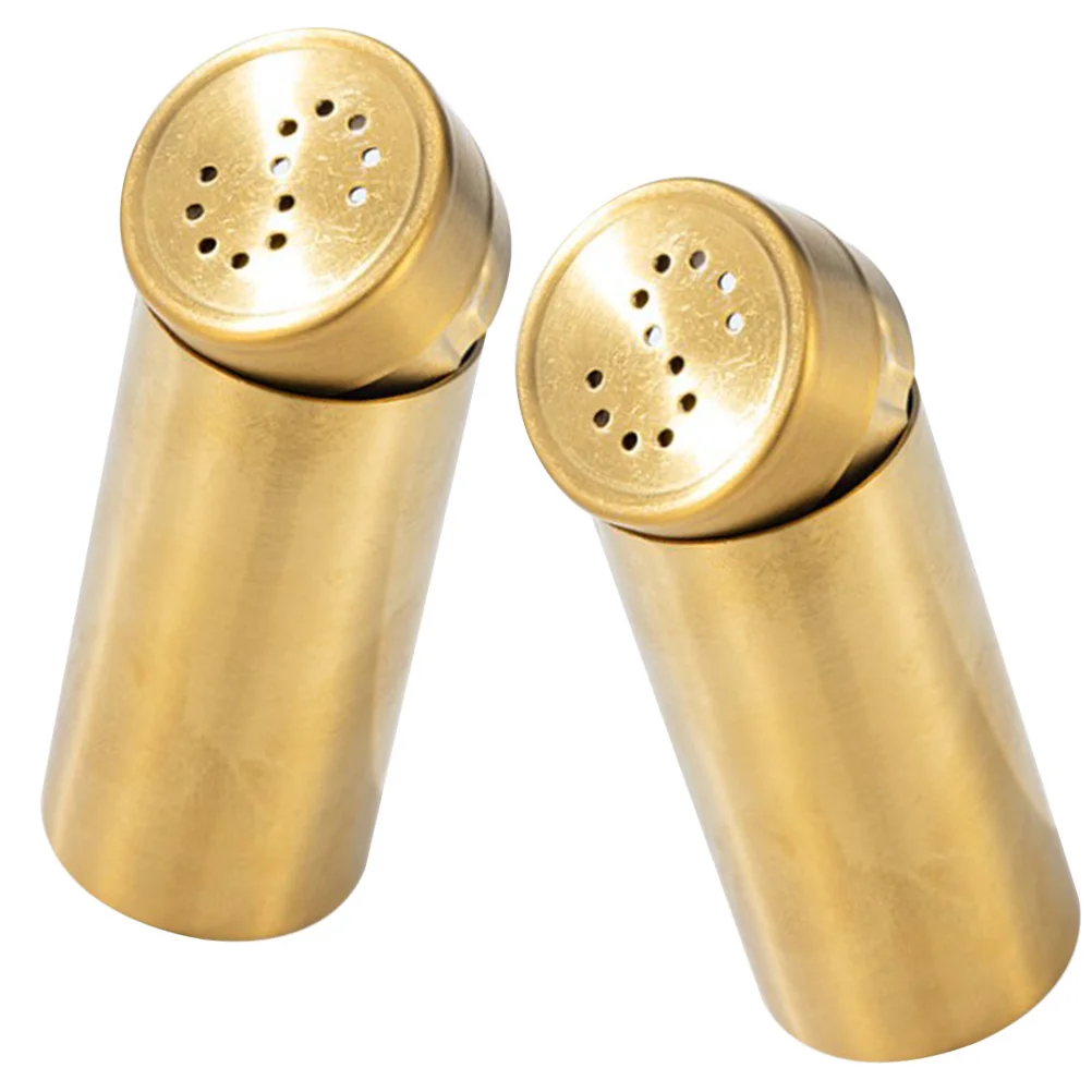 2 قطعة زجاجات توابل من الفولاذ المقاوم للصدأ أداة مطبخ مصنوعة بحرفية جيدة لتخزين توابل الفلفل والملح متعددة الأغراض #3