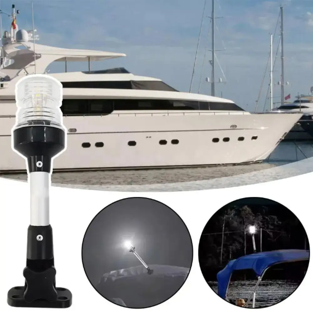 

Светодиодный навигационный фонарь из алюминиевого сплава 12-24В DC, складной, с белым светом, прочная конструкция