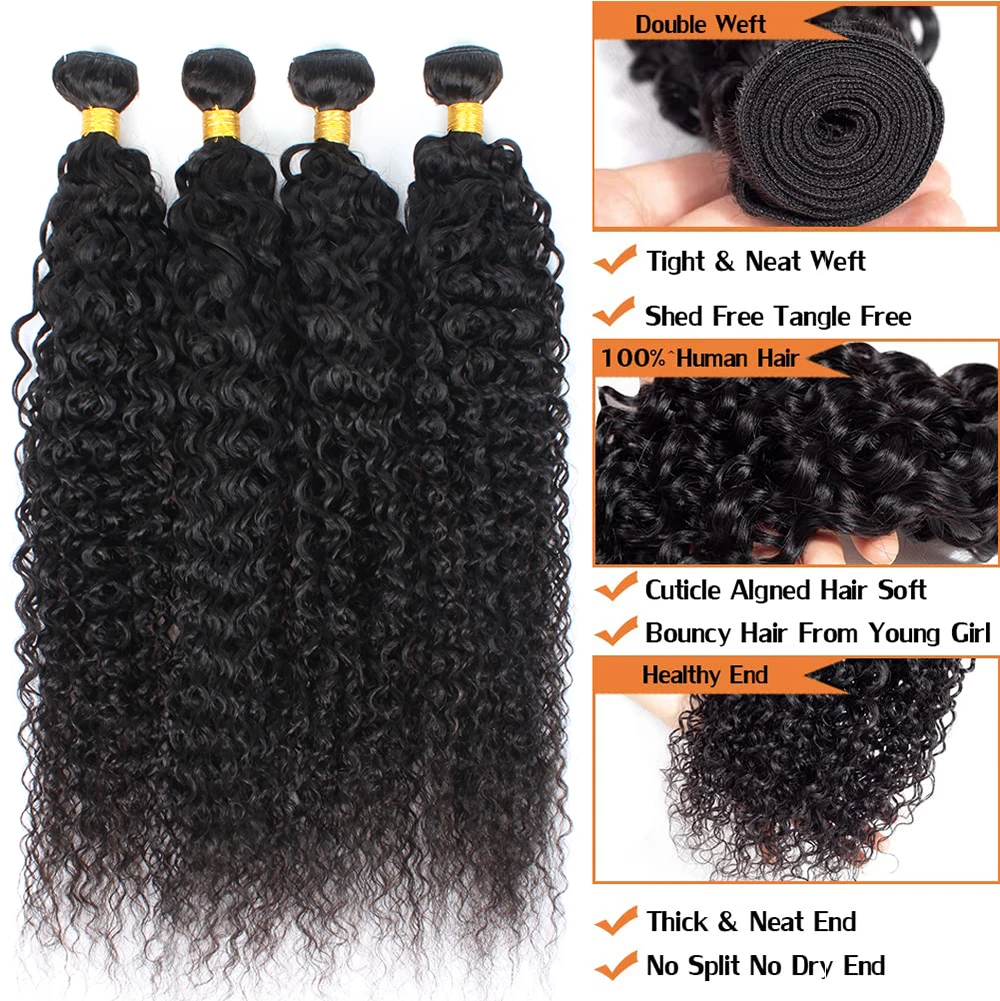 Brazilian Hair Weave Bundles Raw Curly Human Hair Bundles 28 30 32 Inch Water Deep Wave Bundle Remy Virgin Extension 3 4 Bundles