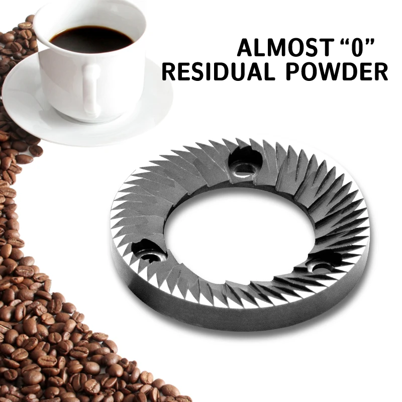 64mm Flat Burrs Sweet High-Uniformity Espresso Grinding, Commercial Espresso Coffee Bean Grinder Burrs for Coffee Accessories