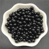 4mm 6mm 8mm 10mm Black Imitation Pearls Acrylic Beads Round Pearl Spacer Loose Beads For Jewelry Making