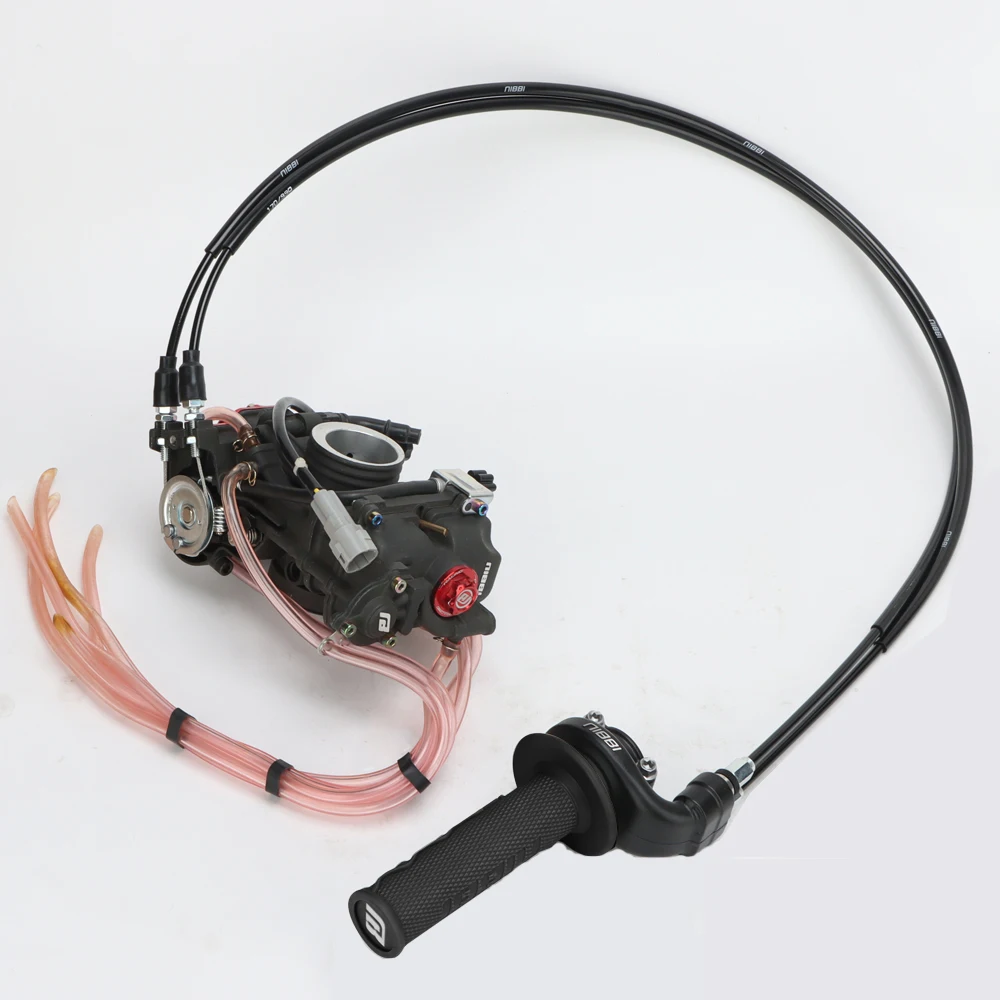 NIBBI Motorrad FCR Vergaser Gaszug Lock-on Griffe Steuerungsbaugruppe für HONDA CRF250-450R KTM EXCF 350 500 Motocross – Detail 3