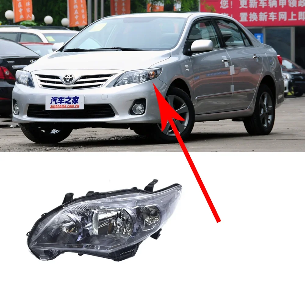 Car Headlights Assembly for Toyota Corolla E140 E150 Altis 2010~2013 Fog Light Halogen Corner Side Lamp Warning LED Accessories