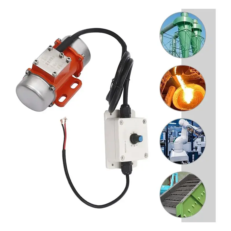 DT17 Concrete Vibrating Tool, 60W DC12V Brushless Vibration Motor with Speed Controller 4000rpm for Construction Mining