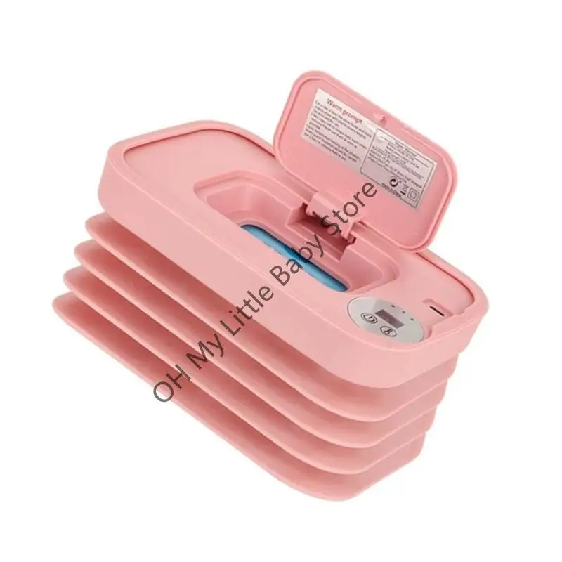 M76C Draagbaar verwarmingssysteem voor babydoekjes Verstelbare temperatuurregeling Plastic reisklaar ontwerp Natte doekjes