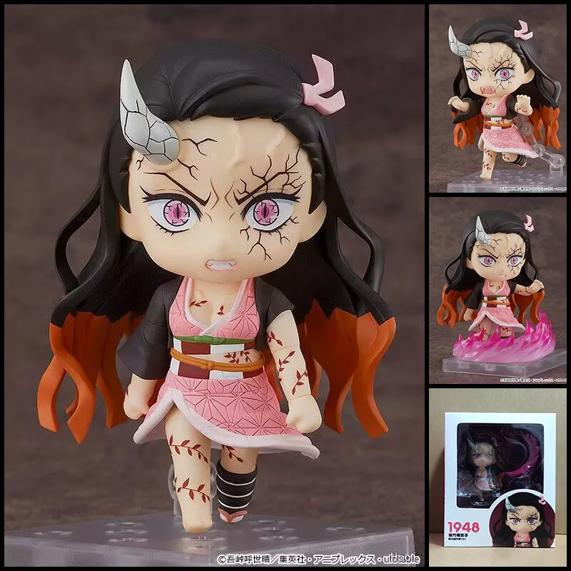 demon-slayer-chibi-figure-1948-transformed-nezuko-“demon-form”-action-model-swappable-faces-movable-joints-collectible