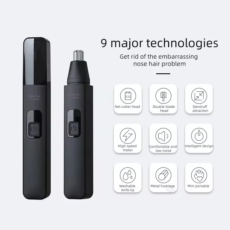 2024 XIAOMI Rechargeable Digital Display Intelligent Electric Nose Hair Trimmer Portable Clipper Trimmer For Men and Woman