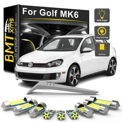 BMTxms 14Pcs Canbus For VW Volkswagen Golf MK6 6 VI GTI 2010 2011 2012 2013 2014 LED Interior Light Bulb Kit Reading Trunk Lamp