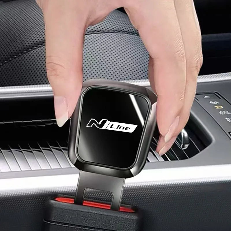 For Hyundai NLINE I30 I20 I10 Venue Tucson Accent Kona Elantra Getz Car Seat Belt Clip Extension Plug Car Safety Seat Lock