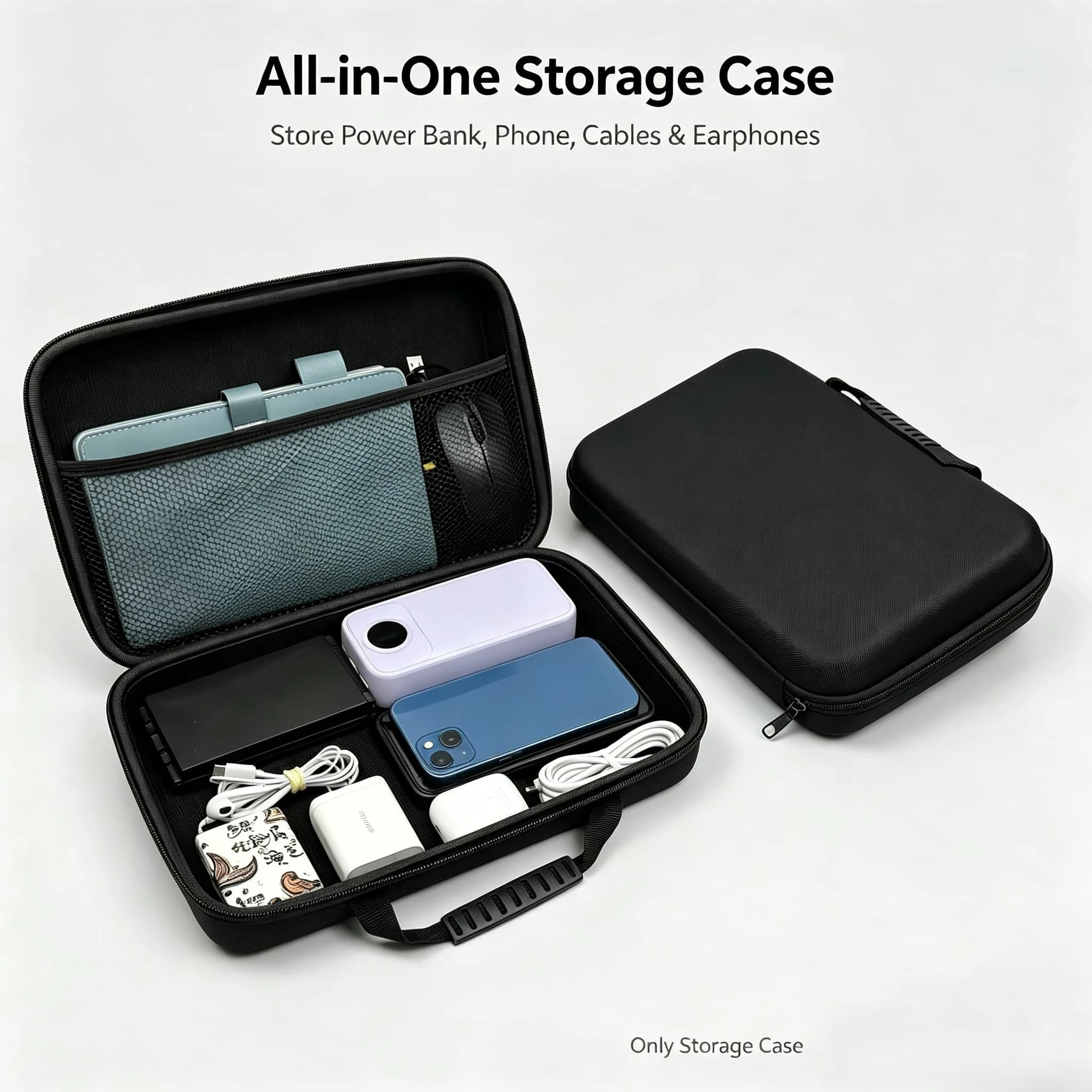 Tech Accessories Hard Case - Étui de rangement pour accessoires numériques