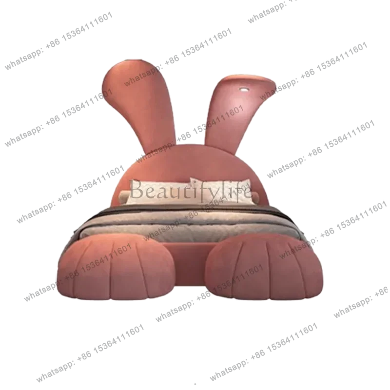Backrest Modern Bedroom Bed Luxury Wood Italian Big Hotel Double Beds Children Floor Storage Princesse Cama De Casal Furniture