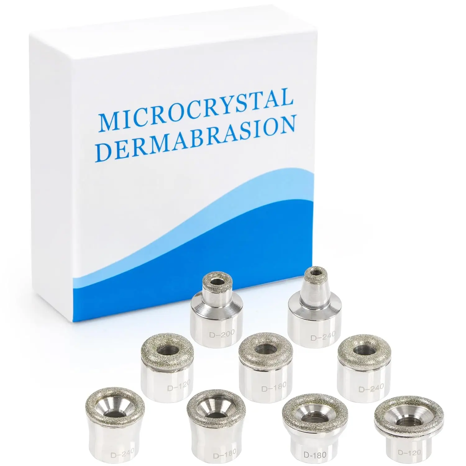 6-9Tips Diamond Dermabrasion Head Microdermabrasion Exfoliator Home Facial Dermabrasion Tool Dermabrasion Replacements