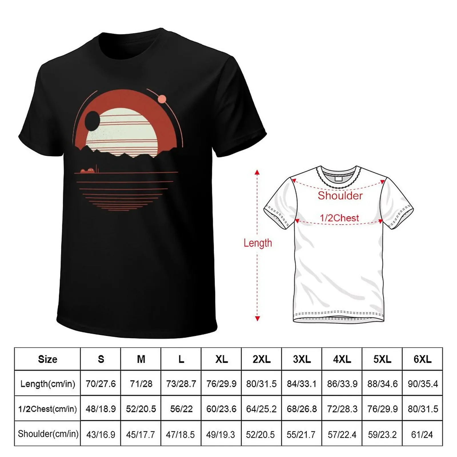 Solitude T-Shirt Plus Size Non-Shrink T-Shirt