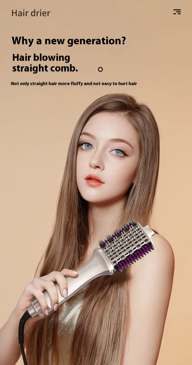 SoftAura 3-in-1 Heißluft-Stylingbürste Automatischer Lockenstab Glätteisen Föhn Nass-Trocken Dual-Nutzung für Zuhause und Salon 2026 Neu – Detail 6