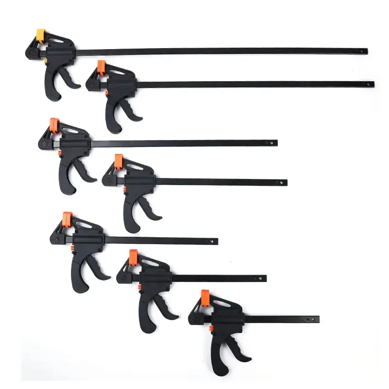 F-clamps for woodworking, 4/6/8/10/12/18/24/30-inch sizes, thickened metal wood clamps for wood panels, woodworking tools