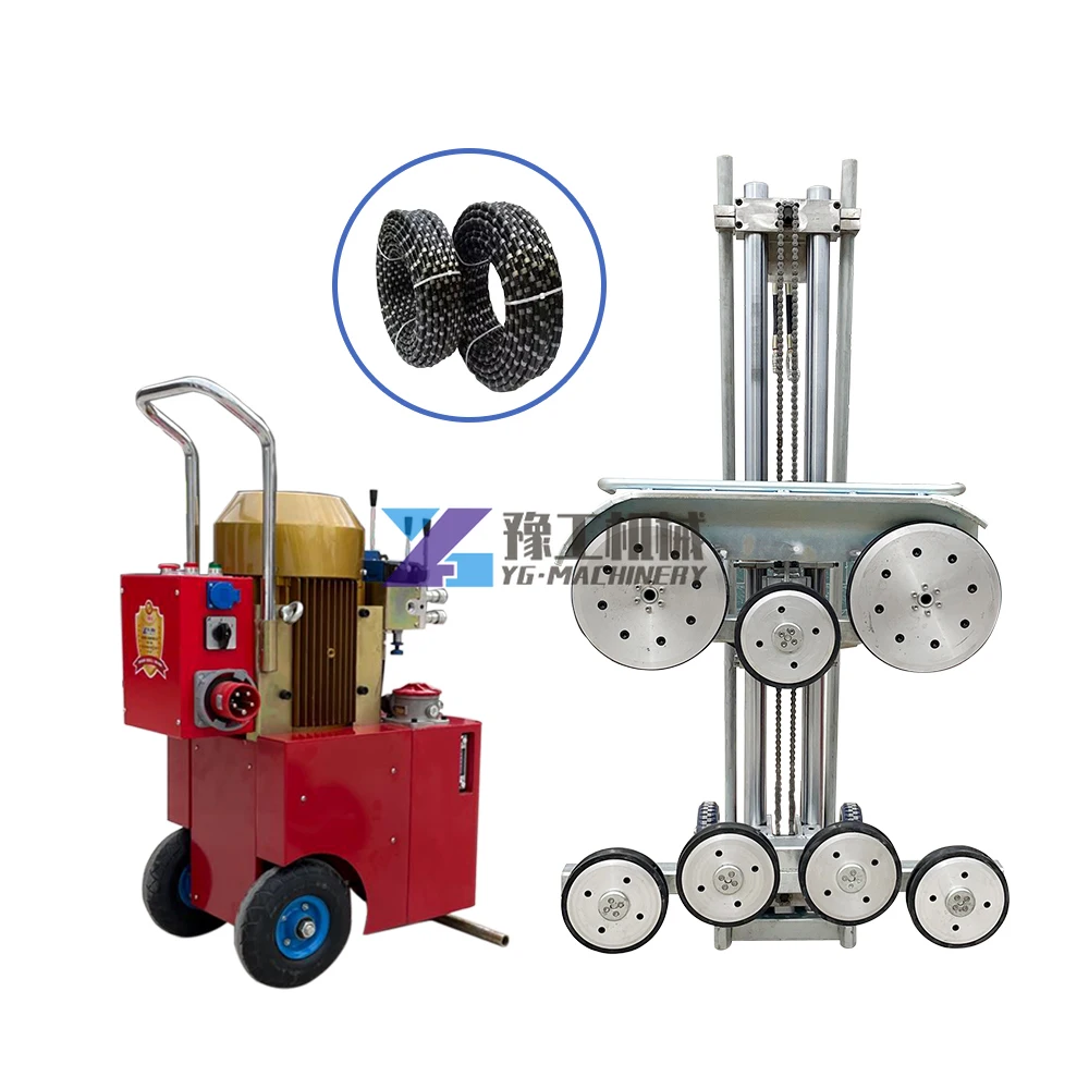 Diamond Stone Cutting Machine Concrete Diamond Wire Saw Machine for Stone Dressing and Concrete Block Cutting