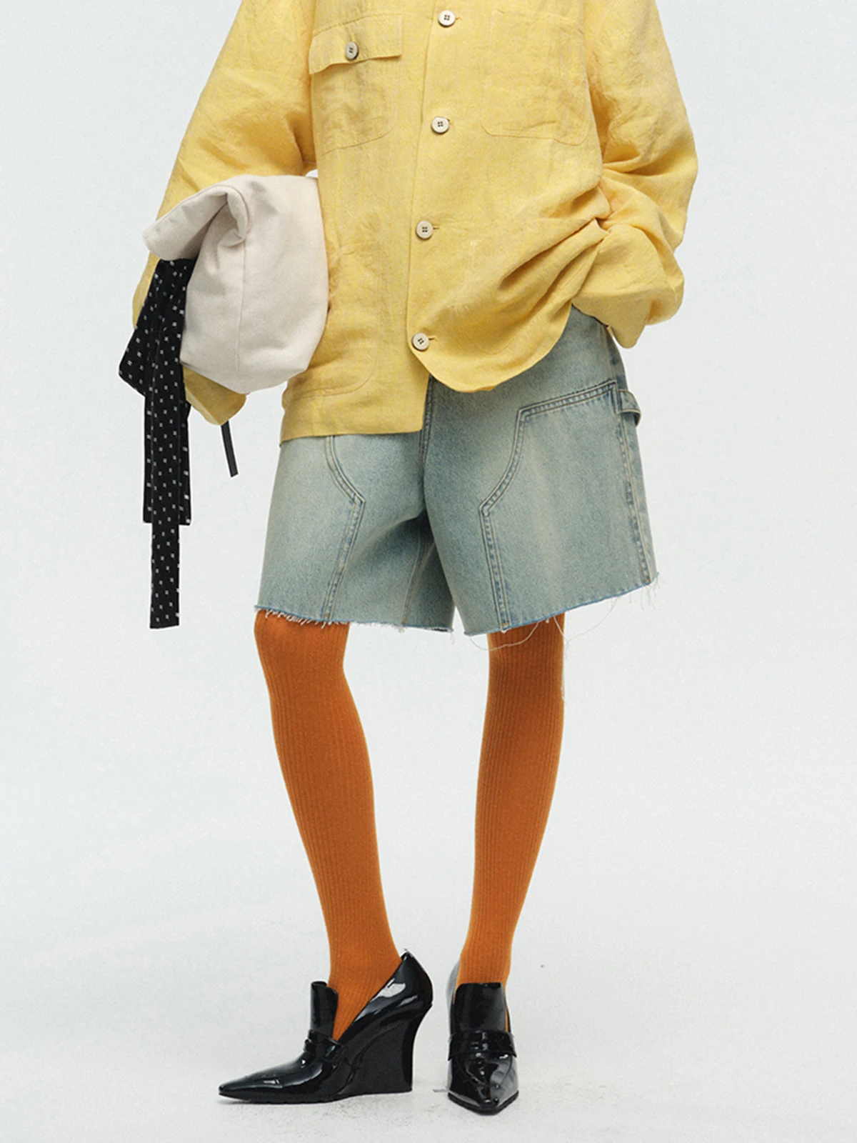 

Momentplay Ранняя осень Hed Blue Waed Джинсовая рабочая одежда orts GoGoBuyer Повседневные хлопковые свободные женские джинсы