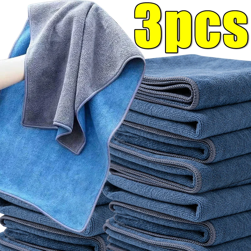 30x30cm Car Glass Detailing Clean Rag Auto Exterior Glass Cleaning Cloth Microfiber Car Wash Towel Thicken Water Absorb