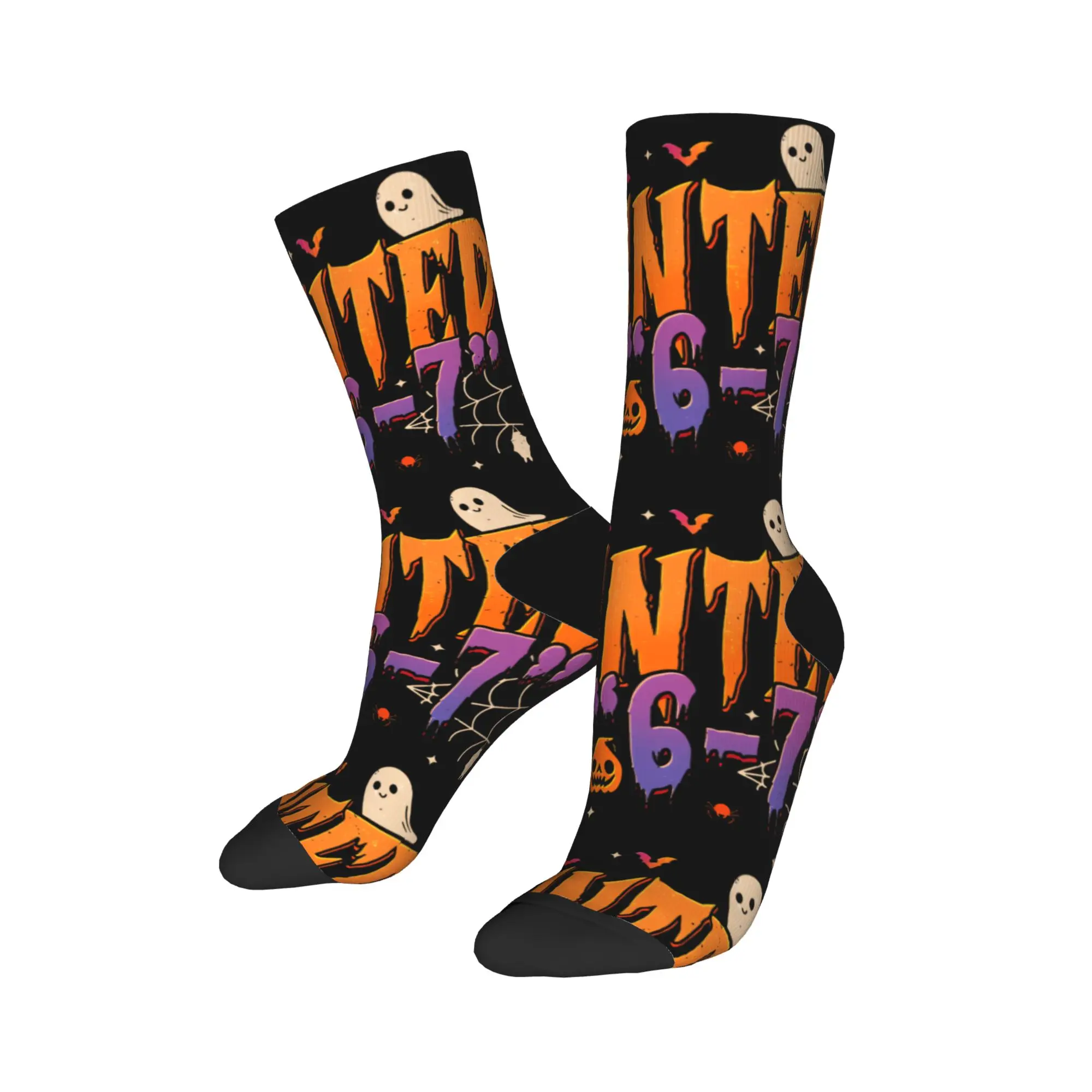 

Мужские носки с привидениями до 6 лет, чулки на Хэллоуин 2024, нескользящие качественные носки, зимние спортивные носки современного дизайна на открытом воздухе
