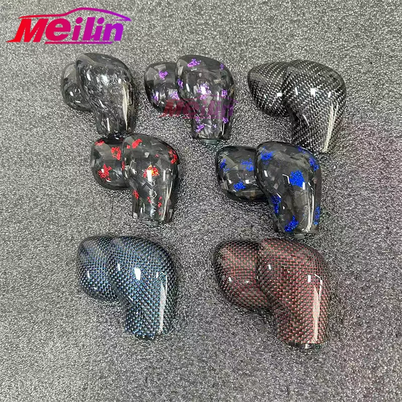 Suitable for Volkswagen Golf 6 7 R GTI B7 B8 gear side cover DSG logo upgrade, red forged carbon fiber material