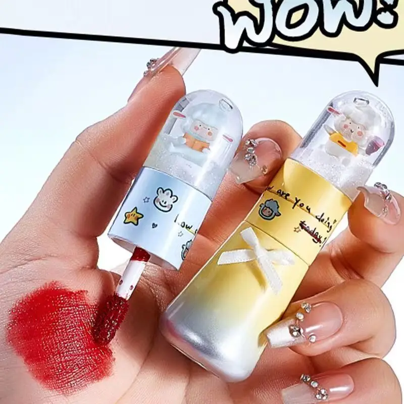 

MYY Little Sheep Series Lock Color Water Light Lip Glaze Hydrating Long-lasting Moisturizing Easy To Wear Cute Natural Makeup