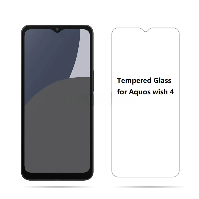 Protector de pantalla Compatible con Sharp Aquos Wish4, película de protección de pantalla, vidrio templado para Sharp AQUOS Wish 4, 2 piezas