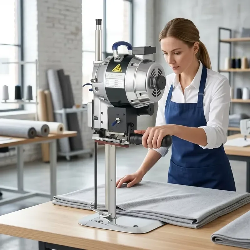 Electric Fabric Cutting Machine for Textile Semiconductor Processing Industrial Cloth Cutter High Precision Automatic Device