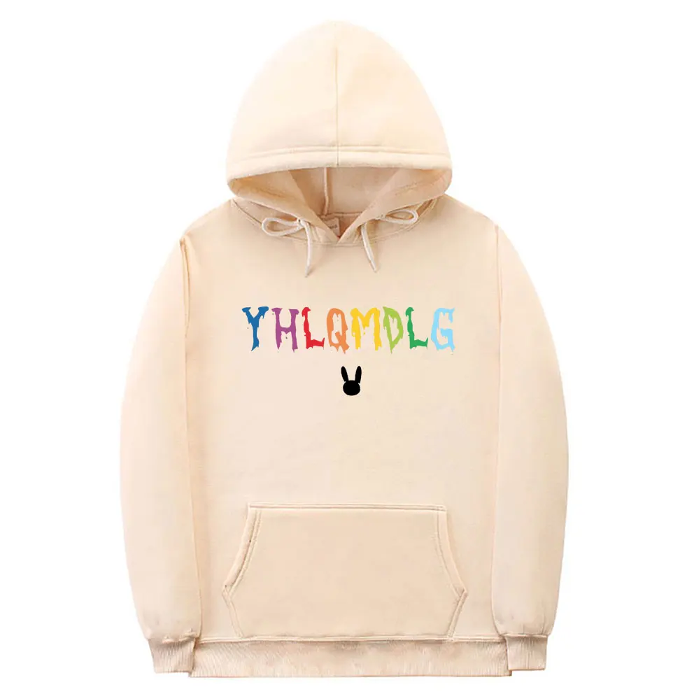 Bad Bunny YHLQMDLG Hoodie Men Women Cotton Hip Hop Hoodies Unisex Fashion Harajuku Sweatshirt Pullover Man Oversized Sweatshirts