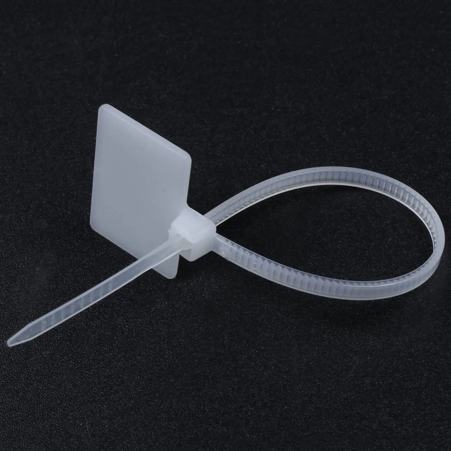 50 قطعة رباط للكابل من النايلون تسمية ذاتية القفل شبكة سستة تقليم التفاف خط حلقة التسمية