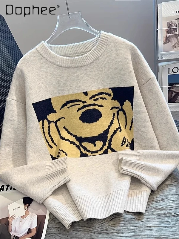 Women's Sweater Autumn Wear Outerwear Inner Layer Top 2025 New Long Sleeve Round Neck Base Knitted Top Pullover Sweaters