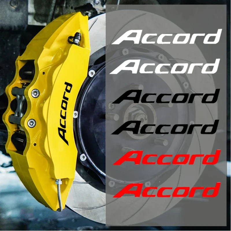 Fahion Modification Car Caliper Cover Vinyl Sticker for Honda Accord Coupe Hatchback Tourer Accessories