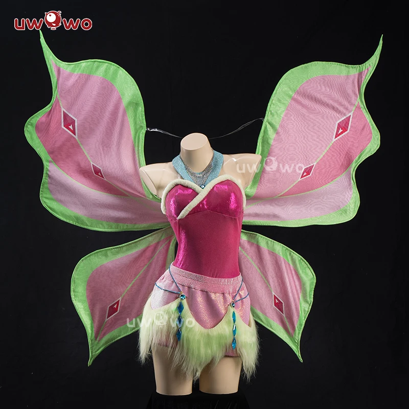 

PRE SALE UWOWO Flora Cosplay Anime Flora S4 Winter Fairy Club Transformation Cosplay Costume S-3XL Halloween Costume