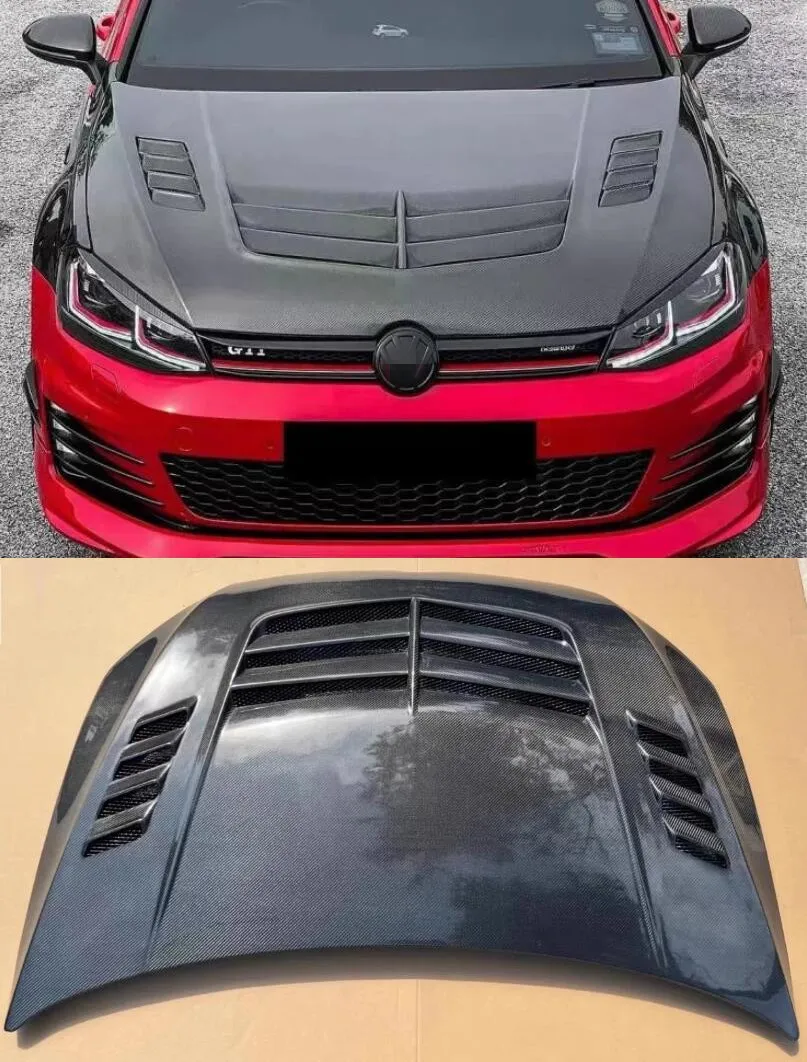 

Для Volkswagen Vw Golf 7 7,5 MK7 крышка двигателя из углеродного волокна, модифицированный капот, комплект кузова, автомобильные аксессуары