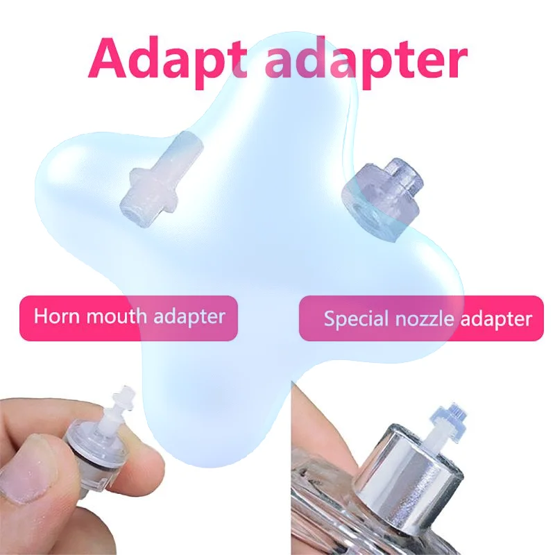 

Perfume Bottle Adapter 2Pcs Horn Mouth Nozzle Connector No Waste Refill Dispensing Tool for Home Travel Perfume Refill