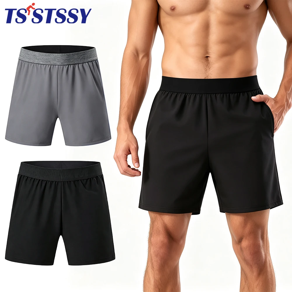 Short de sport léger à séchage rapide pour hommes, 1 pièce, avec boucle pour serviette, pour la course à pied, l'entraînement, le jogging, le fitness, l'athlétisme