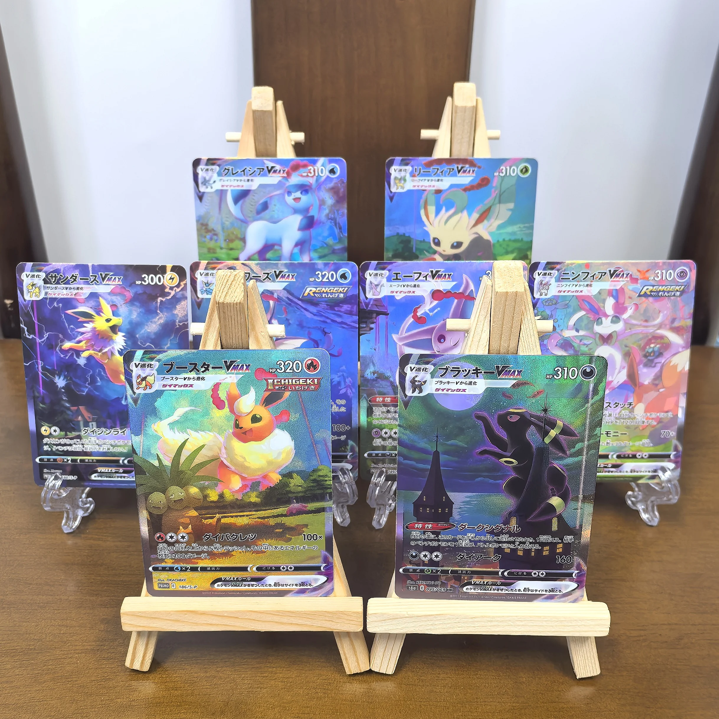 

Pocket JAPANESE Collectibles Cards Umbreon Sylveon Espeon Ex RARE Self Made Single Card Classic Game Anime Cards Gift Toys