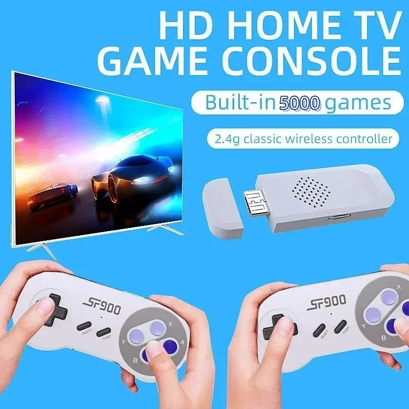 SF900 Game Console High Definition Home SFC TV Game Console Double Wireless