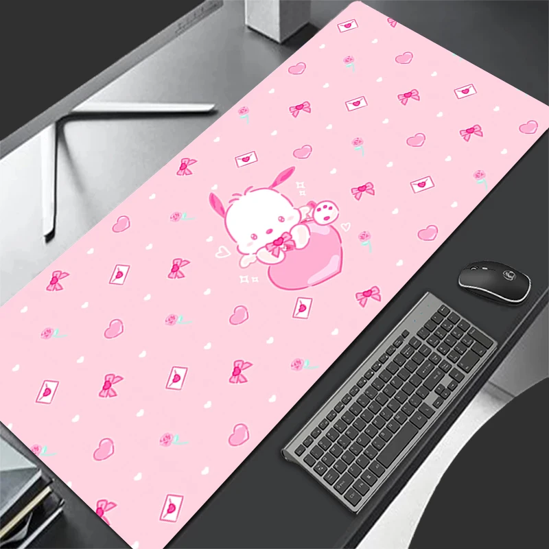 

Mousepad Pattern Gaming Mats Rubber Cartoon Mouse Pad PC Accessories Desk Mat Non Slip Anime Table Mat P-pochacco Keyboard Pad