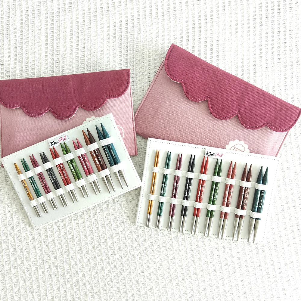 

New Knitpro Dreamz Deluxe Interchangeable Needle Sets(13cm&10cm) Set of 9 pairs of Interchangeable Tips