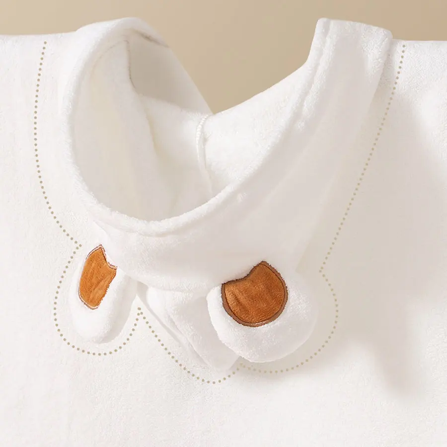 Baby Hooded Bathrobe Kids Bath Towel Super Soft Bathrobe Newborn Absorbent Quick Drying Bathroom Towel Summer Beach Towel view 6