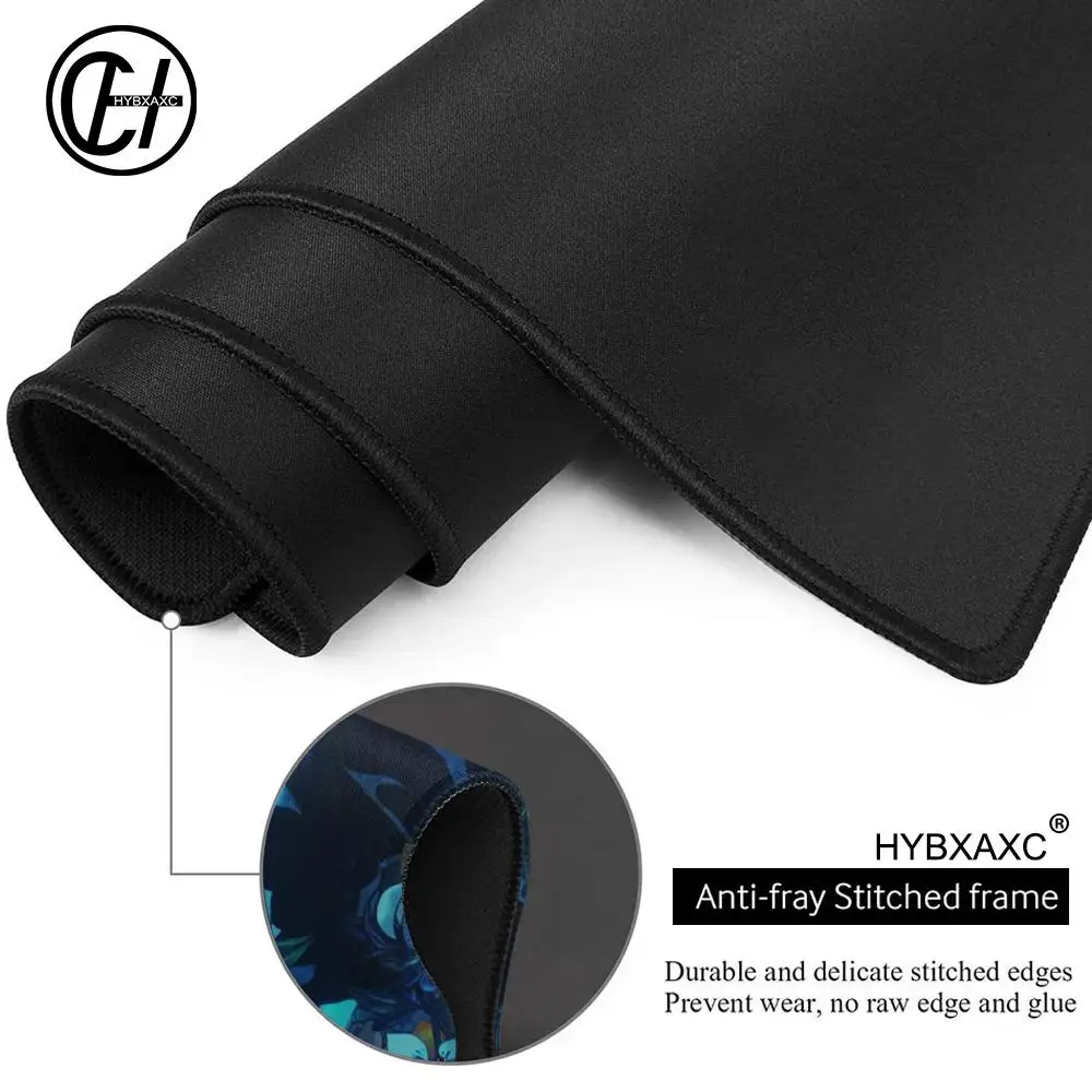 HYBXAXC Dark Floral Manga Background Mouse Pad Desk Mat for Office or Home