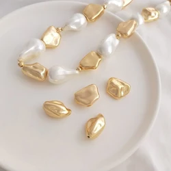 4PCS 14K Gold Filled Baroque Shaped Pearl Jewelry with Separated Beads DIY Handmade Accessories Bracelet Necklace Separated Bead
