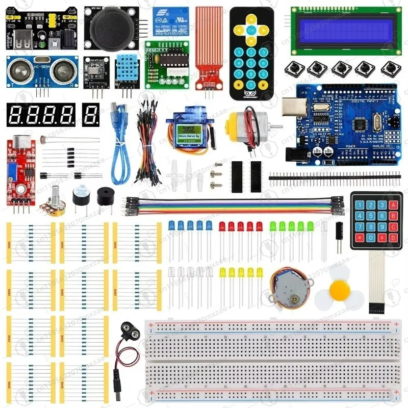 

CH340G Upgrade DIY Programmable Hobby Complete Stem Education Project Electronic Circuit Module Starter Kit for Arduino R3